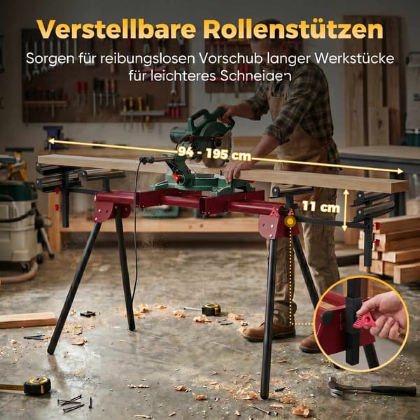 Universal geringsavstativ, foldbart, 150 kg kapacitet