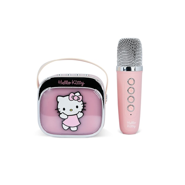 HELLO KITTY Karaoke Högtalare Popsing Microphone LED
