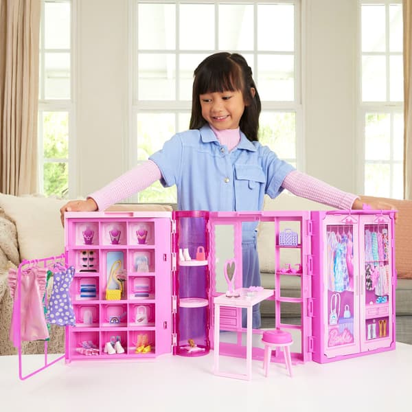 Barbie Mode Sjovt Drømmeskab & Dukke