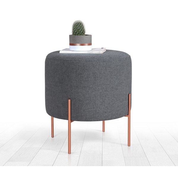 Pouff Copper 47 - tummanharmaa