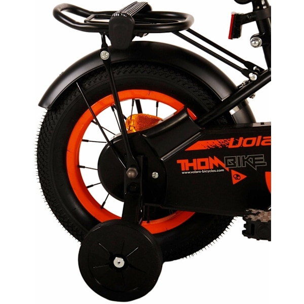 Thombike børnecykel - drenge - 12 tommer - sort orange