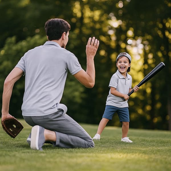 Baseballbat 18"" aluminium, letvægts til begyndere