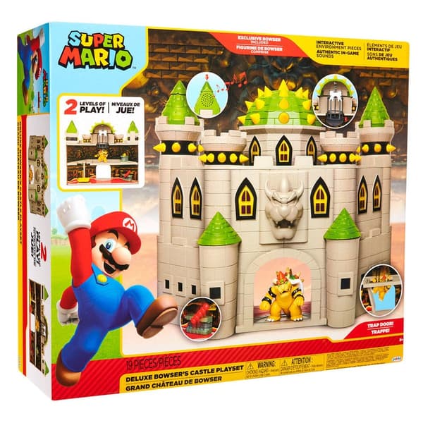 Mario Bros deluxe Bowser Castle leikkisetti