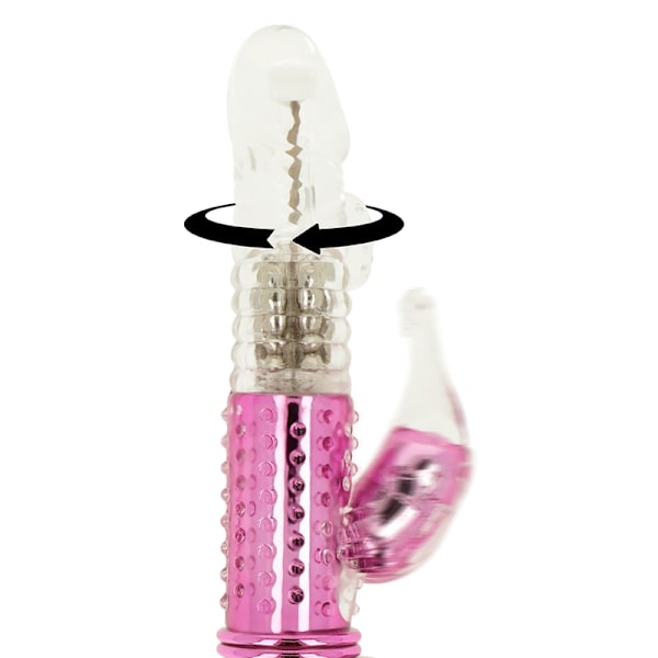 Ohmama - Vibrator med rotationsfunktion og klitorisstimulator