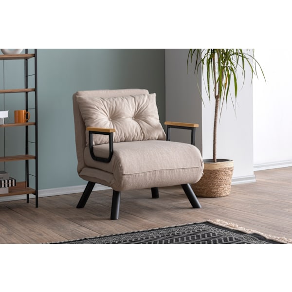 1-sædet sovesofa Sando v2 Single - Creme