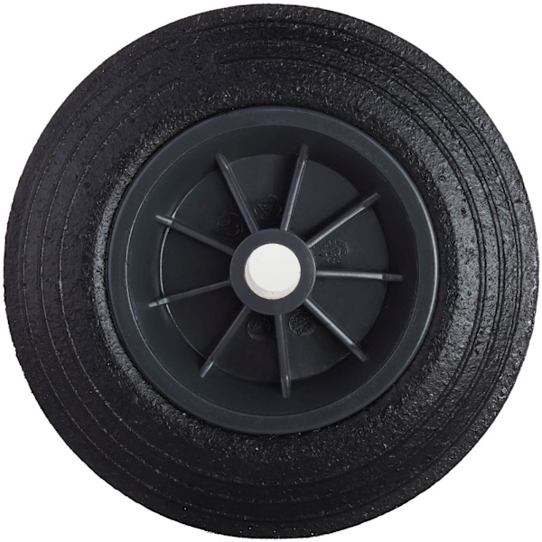 Hjulhjul för skopa, gummiavfallsbehållare, genomgående diameter. 200 mm