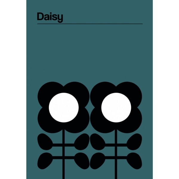 Daisy Teal - 21x30 cm