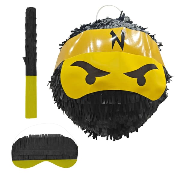 Ninja Piñata-sæt med flagermus og maske til børnefester