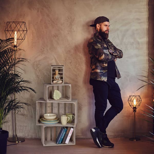 Shabby trälåda - set om 4