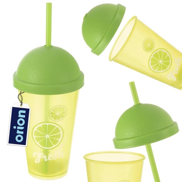Mugg med Lock och Sugrör för Smoothies och Iste