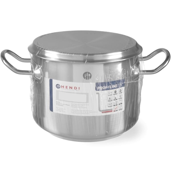 Profi Line låg gryta med lock, 4,8 l, diameter. 240 x 105 h - Hendi 830406