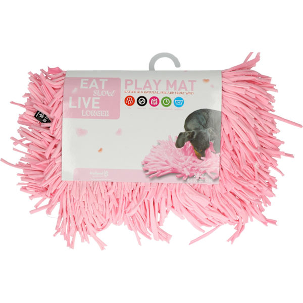 Ät Långsamt Lev Längre Lekmatta Rosa