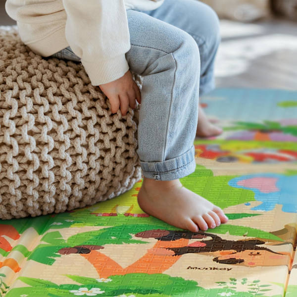 Foldbar legemåtte safari motiv