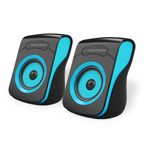 Esperanza Usb Stereo Højttalere 2.0 Flamenco Sort/Blå