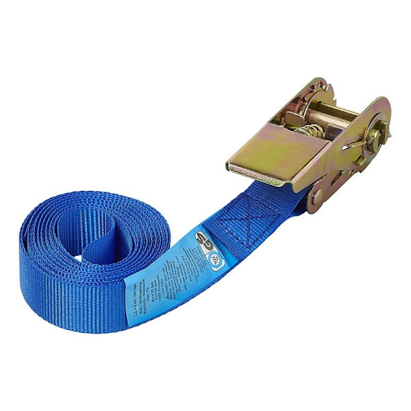 Bind strop blå med skralde 3,5 meter