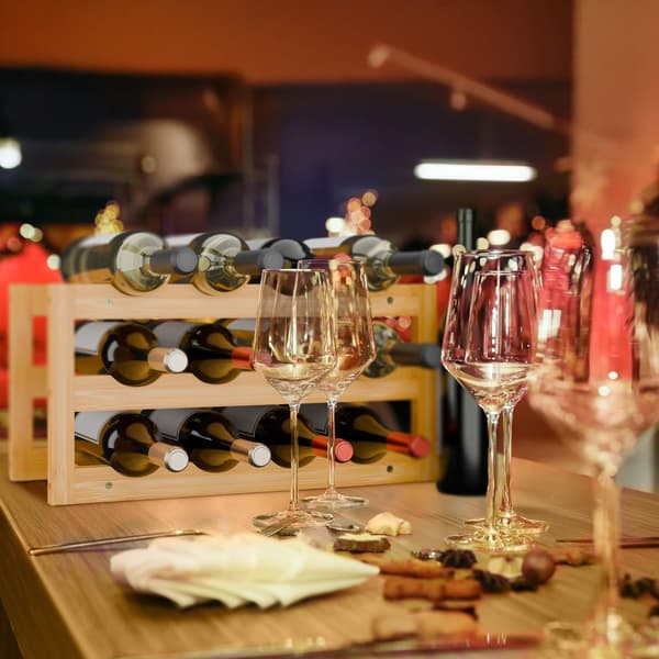 Vinreol til 12 flasker