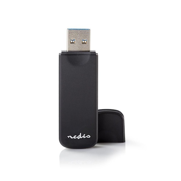 Nedis kortläsare, USB 3.2 Gen 1, 5 Gbit/s - Svart