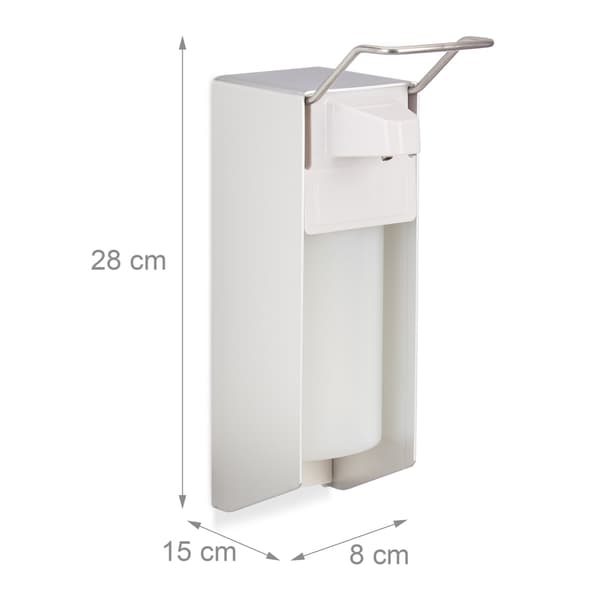 Desinfektions- og sæbedispenser, vægmonteret, 500 ml