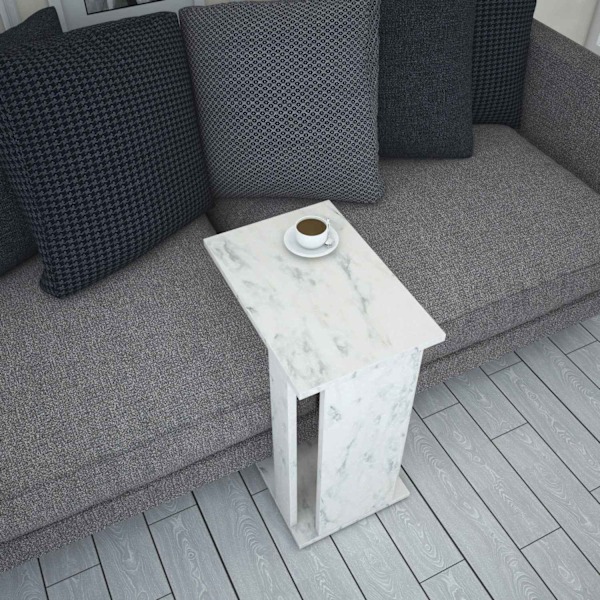 Sidebord Pasific C - Hvid, Sort