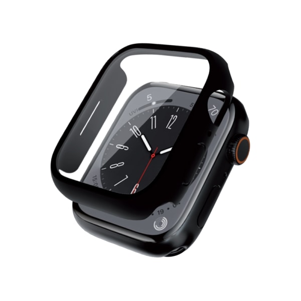 Crong Hybrid Watch Fodral - Fodral med glas för Apple Watch 45 m