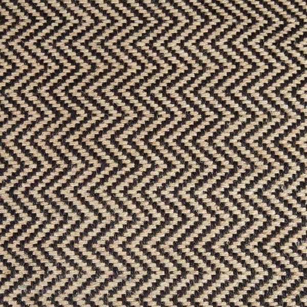 Zigzag jute dørmåtte