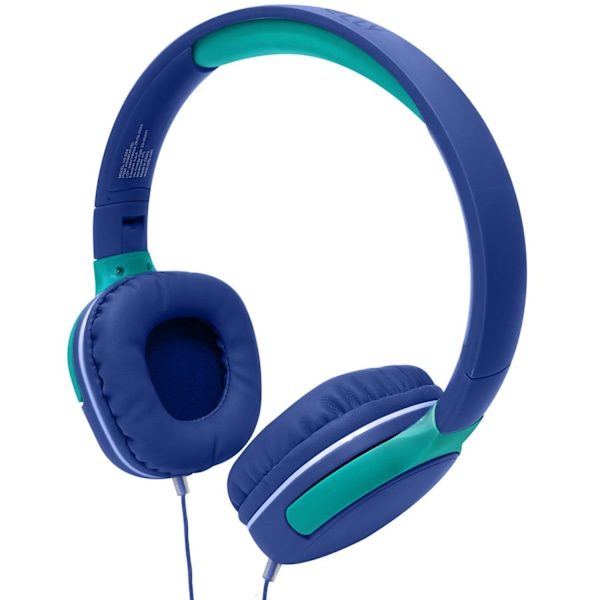 KidsBeat 2 Hovedtelefoner volumen begrænset max 85dB 3,5 mm stik Blå