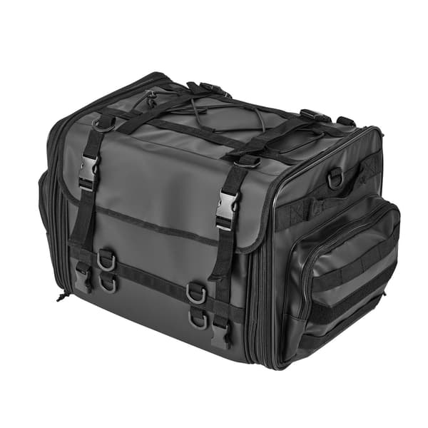 Motorcykel bakväska, 40-60L expanderbar, regnskydd