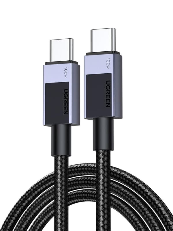 UGREEN USB-C til USB-C hurtigopladerkabel 5A PD, 1m - Space Gray