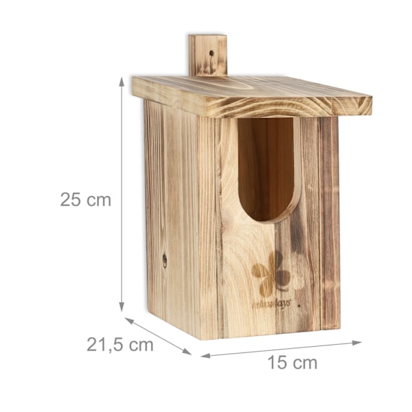 Nestbox Flamed Semi Cavity Breeder