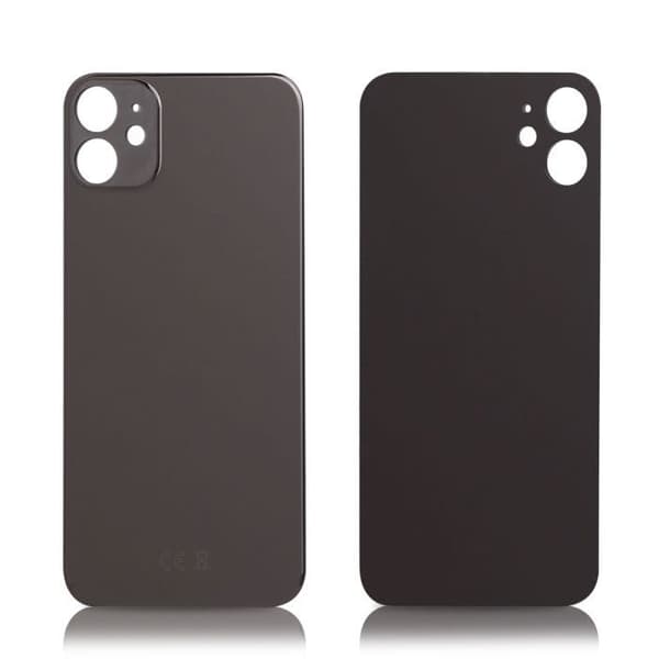 iPhone 11 bagglas uden logo, høj kvalitet, space grey