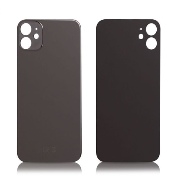 iPhone 11 bakglas utan logotyp, hög kvalitet, rymdgrå