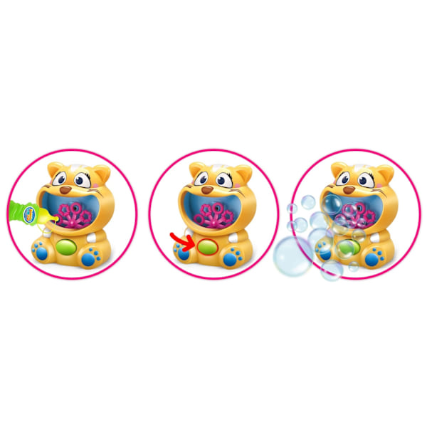 Boblemaskine i form af en gul kat - Ricokids RK-900