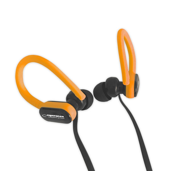 Esperanza høretelefoner med mikrofon Eh197Ko Sort/Orange