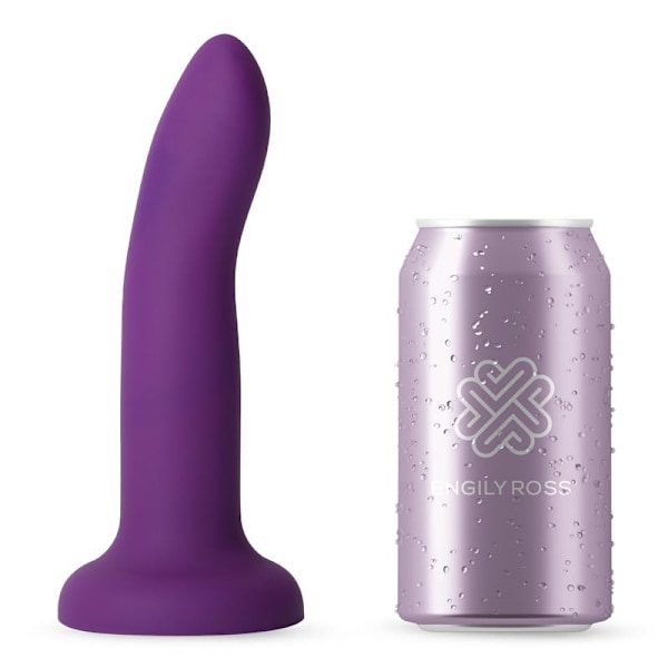 Väriä vaihtava dildo violetista pinkkiin koko M 17 cm