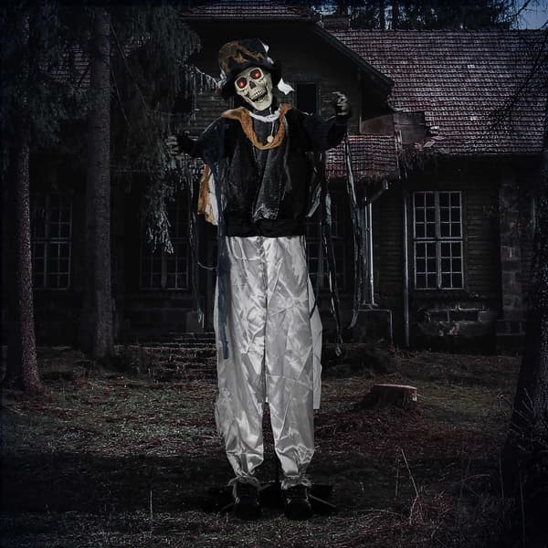 Halloween-spökdekoration med ljud- och rörelsesensor