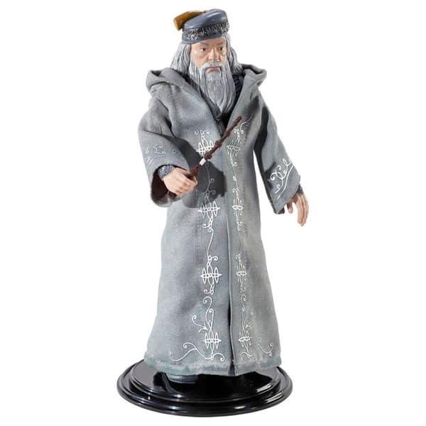 Harry Potter Dumbledore med tryllestav Bendyfigs formbar figur 19 cm