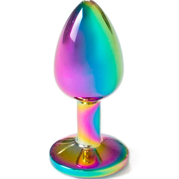 Secretplay - Metallinen Butt Plug Rainbow Pieni koko 7 cm