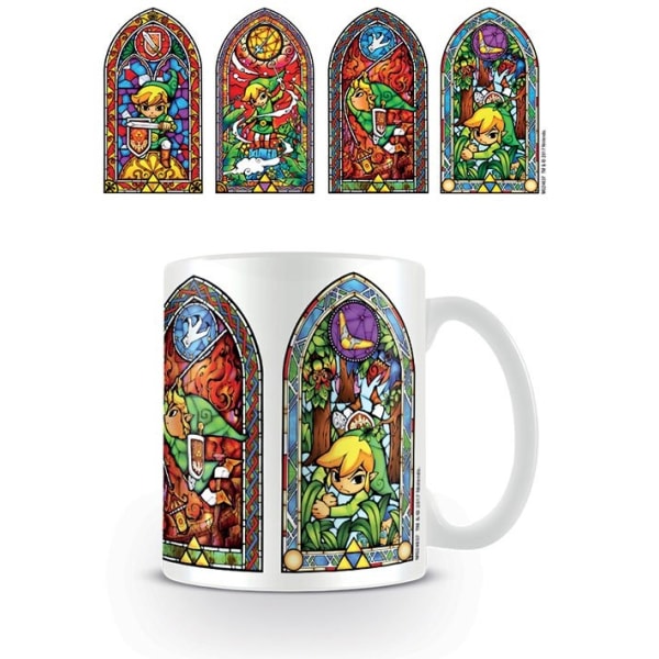 Legend of Zelda Mugg Målat glas