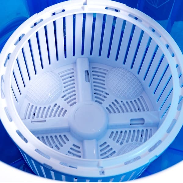 Bärbar minitvättmaskin, 2,5 kg centrifug, blå