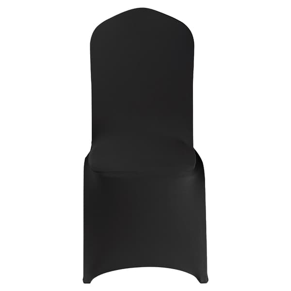 Stolsöverdrag, 150-pack svarta stretchiga spandexöverdrag