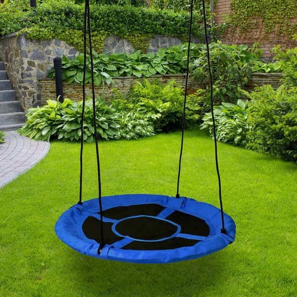 Blå gyngesæde til haven, 100 cm diameter