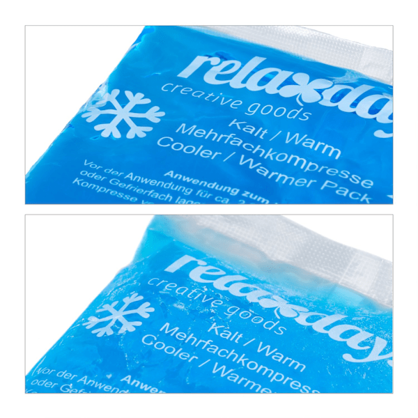 Kylklampar rektangulära set om 4 blå