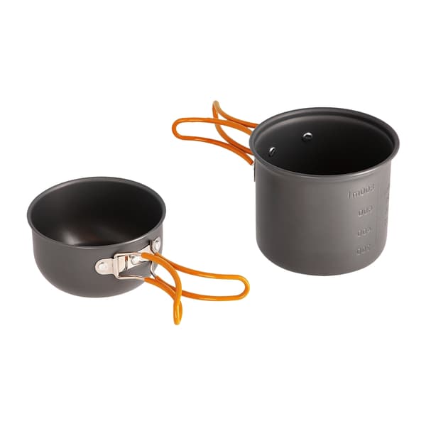 Matsalsset med kopp och lock, rostfritt stål