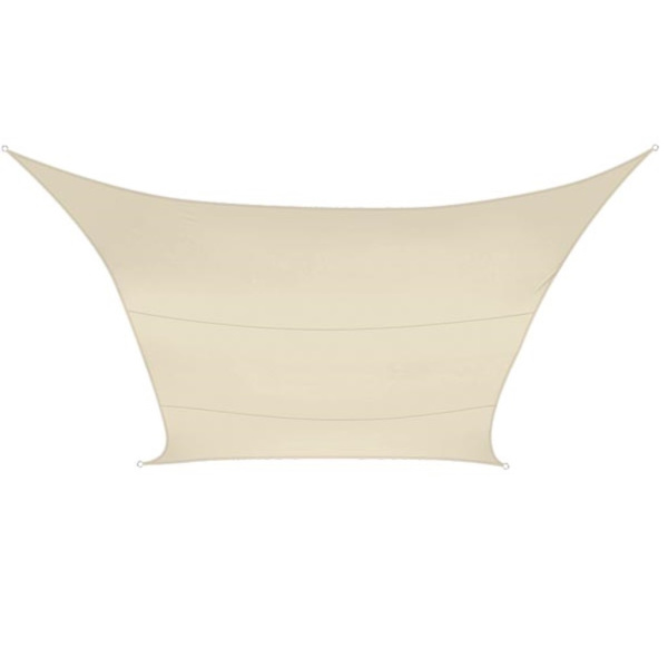 Shade Sail - Neliö - 5 X 5 M - Väri: Kermanvärinen