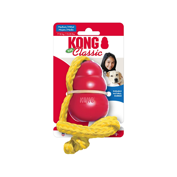 Kong Classic m/ Rope Medium