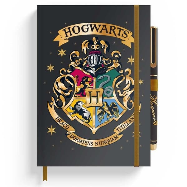 Hogwarts A5 Premium notesbog med pen til skole- eller kontorbrug