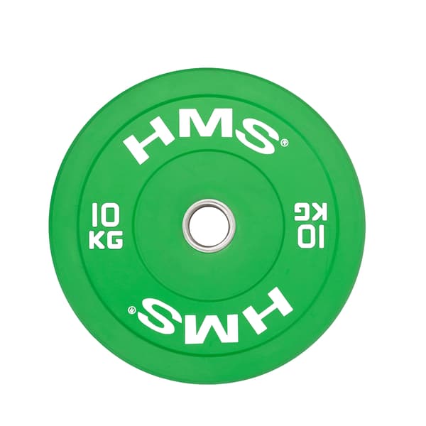Bumper Olympic Plate, 10 KG, Grøn