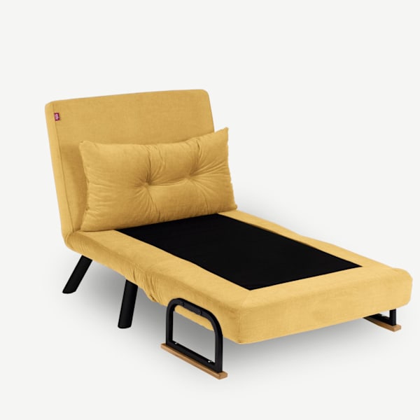 1-sædet sovesofa Sando Single - Sennep
