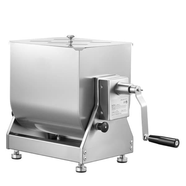 Manuell köttblandare, 20L rostfri stål tippbar tank