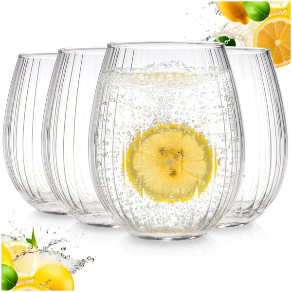 400 ml glas, set om 4 – diskmaskinssäkra